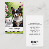 Schattigee Hondenkat Groomer Grooming Service Pet  Visitekaartje (Voorkant / Achterkant)