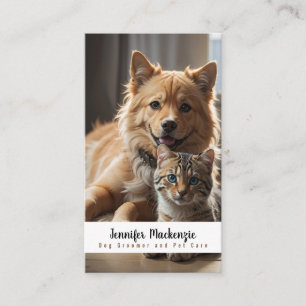 Schattigee Hondenkat Groomer Grooming Service Pet  Visitekaartje
