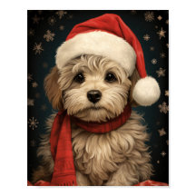 Schattigee Hondenkerstkunst: Schattige vakantiejon