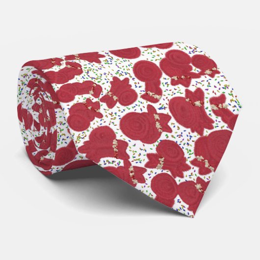 Schattigee hondenkerstverlichting stropdas (Opgerold)