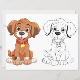 Schattigee hondenkleurplaat