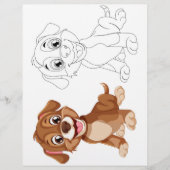 Schattigee hondenkleurplaat (Voorkant)