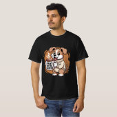 Schattigee hondenkoffieliefhebber "Paws Before Cof T-shirt (Voorkant volledig)