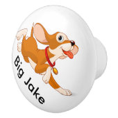 Schattigee hondenladeknoppen keramische knop (Rechts)