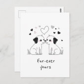 Schattigee Hondenliefhebbers, altijd van jou Briefkaart (Voorkant / Achterkant)