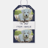 Schattigee Hondenliefhebbers Gepersonaliseerd Foto Cadeaulabel (Achterkant)