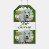 Schattigee Hondenliefhebbers Gepersonaliseerde fot Cadeaulabel (Voorkant)