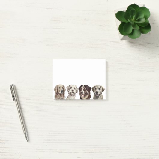 Schattigee hondenlijn post-it® notes (Kantoor)