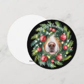 Schattigee Hondenneus Kerstkrans Hond Mama Hondenl Feestdagenkaart (Voorkant / Achterkant)