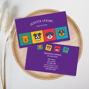 Schattigee hondenoppas, huisdierverzorger, dierena visitekaartje