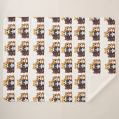 Schattigee hondenpatroondeken sherpa deken (Voorkant (horizontaal))