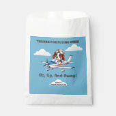 Schattigee hondenpiloot & Cessna-vliegtuig, reizen Bedankzakje (Voorkant)