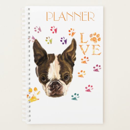 Schattigee hondenplanner planner (Voorkant)