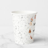 Schattigee hondenpoot-party verjaardag papieren bekers (Rechts)