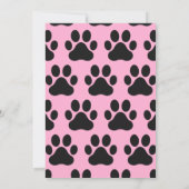 Schattigee Hondenpoot Print Kinder 1e Verjaardagsf Kaart (Achterkant)