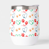 Schattigee HONDENPOOTPRENTEN en LIEFDESHARTEN (Links)