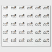 Schattigee hondenpoten blijven passieve redding cadeaupapier (Vlak)