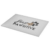 Schattigee hondenpoten blijven passieve redding snijplank (Hoek)