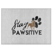 Schattigee hondenpoten blijven passieve redding snijplank (Voorkant)