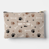 Schattigee hondenpoten en botten patroon en aangep etui (Achterkant)