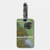 Schattigee hondenpug Gustav Klimt Forest Bagagelabel (Achterkant verticaal)