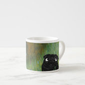Schattigee hondenpug Gustav Klimt Forest Espresso Kop (Voorkant rechts)