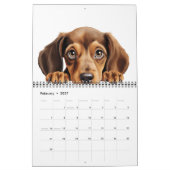Schattigee hondenpuppy oogkalender kalender (Feb 2027)
