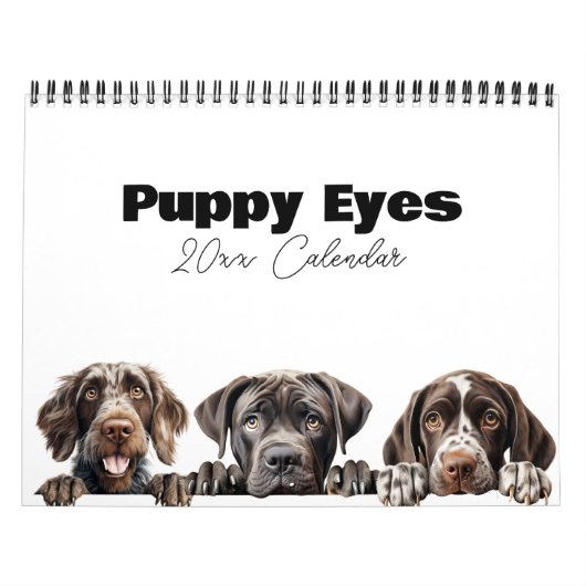 Schattigee hondenpuppy oogkalender kalender (Hoes)
