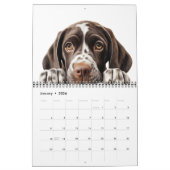 Schattigee hondenpuppy oogkalender kalender (Jan 2026)
