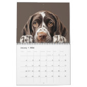 Schattigee hondenpuppy oogkalender kalender (Jan 2026)