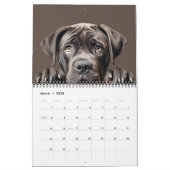 Schattigee hondenpuppy oogkalender kalender (Mar 2026)