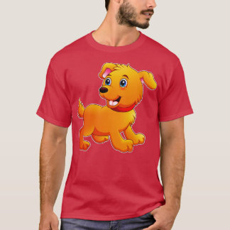 Schattigee Hondentoon Pet Funny Illustration voor  T-shirt