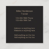 Schattigee hondentraining visitekaartjes (Achterkant)