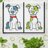 Schattigee hondenvaatdoek - Pitbull Theedoek (Gevouwen)