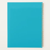 Schattigee Hondenverf Roze Blauw Liefde Zomer Tijd Planner (Achterkant)