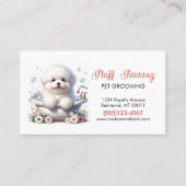 Schattigee hondenverzorging bad service visitekaartje (Voorkant)