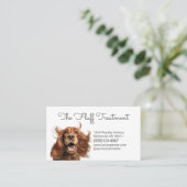 Schattigee hondenverzorging bad service visitekaartje (Staand voorkant)