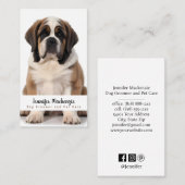 Schattigee hondenverzorging Dierenverzorging Visitekaartje (Voorkant / Achterkant)