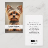 Schattigee hondenverzorging Dierenverzorging Visitekaartje (Voorkant / Achterkant)