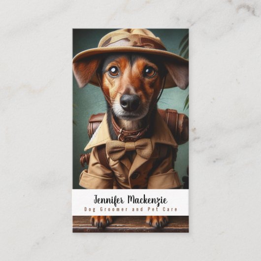 Schattigee hondenverzorging Dierenverzorging Visitekaartje (Voorkant)