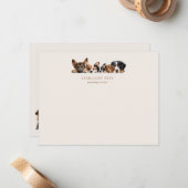 Schattigee hondenverzorging service notitiekaartje (Voorkant / Achterkant in situ)