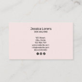 Schattigee hondenwandelaar huisdier sitter, puppy  visitekaartje (Achterkant)