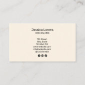 Schattigee hondenwandelaar huisdier sitter, puppy  visitekaartje (Achterkant)