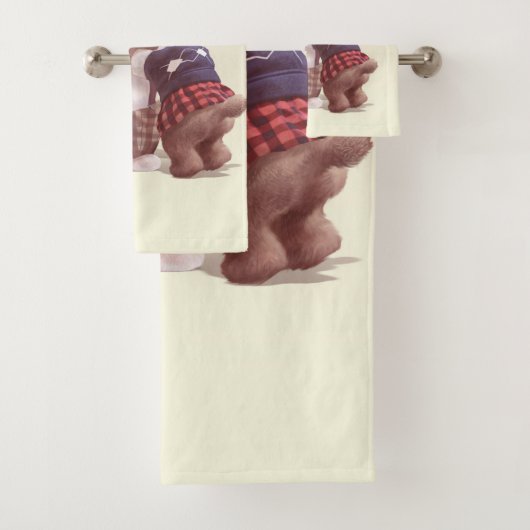 Schattigee hondjes knuffelen bad handdoek (Insitu)