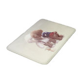 Schattigee hondjes knuffelen badmat (Gekanteld)