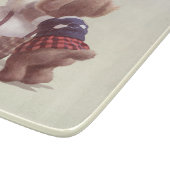 Schattigee hondjes knuffelen snijplank (Hoek)