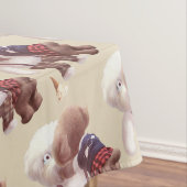 Schattigee hondjes knuffelen tafelkleed (Voorbeeld)