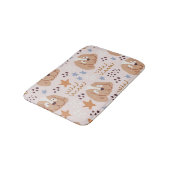 Schattigee hondjes, sterretjes, lijnen:  naadloos badmat (Gekanteld)