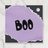 Schattigee hondjes Trick or treat Halloween uitnod Bedankjes Labels (Achterkant)