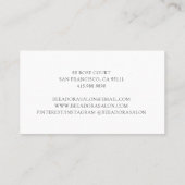 Schattigee Honey Bee Beauty en Hair Salon Visitekaartje (Achterkant)